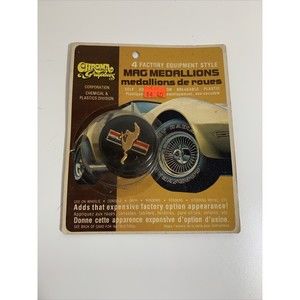 NOS NOC Chroma Graphics mag medallions, wheel center cap stickers Ford Mustang